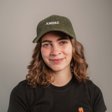 Amore | Bestickte Bio Baumwoll Cord Cap