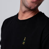 Champagner | Besticktes Bio Baumwoll Unisex T-Shirt