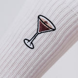 Espresso Martini | Bestickte Bio Baumwoll Socken