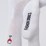 Glass of red wine | Embroidered organic cotton socks