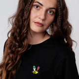 Kleiner Klopfer | Besticktes Bio Baumwoll Unisex T-Shirt