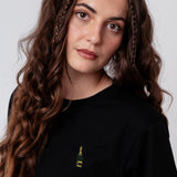 Champagner | Besticktes Bio Baumwoll Unisex T-Shirt