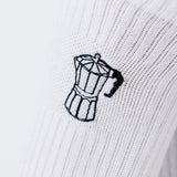 Espresso maker | Embroidered organic cotton socks