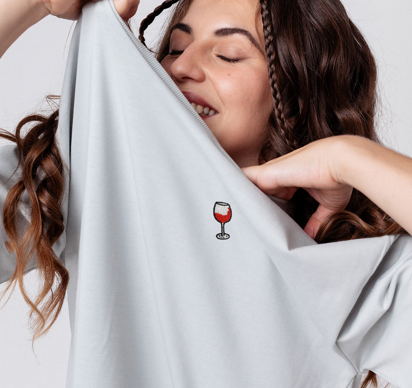 Glaserl Rotwein | Heavy Oversized Bio Baumwoll T-Shirt