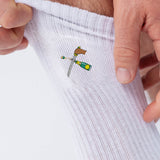 Sabrage | Embroidered Organic Cotton Socks