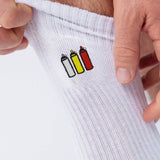 Squeezy Triple | Bestickte Bio Baumwoll Socken