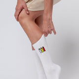 Squeezy Triple | Bestickte Bio Baumwoll Socken