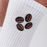 Coffee Beans | Embroidered organic cotton socks