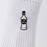 Mangaroca Batida de Côco | Embroidered organic cotton socks