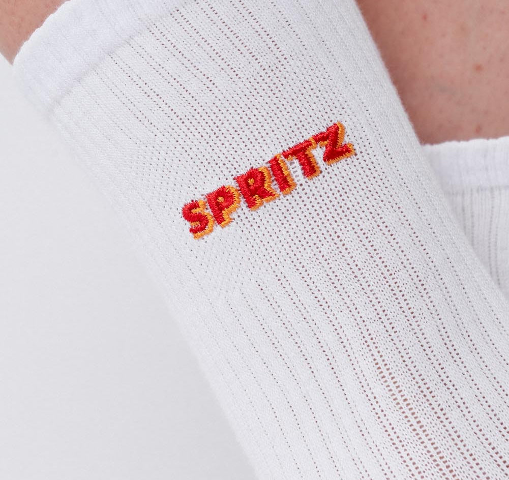 Spritz Signature | Embroidered organic cotton socks