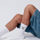 Gin & Tonic | Embroidered organic cotton socks