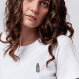 DANZKA | Besticktes Bio Baumwoll Cropped T-Shirt