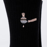 Screen carrier & tamper | Embroidered organic cotton socks