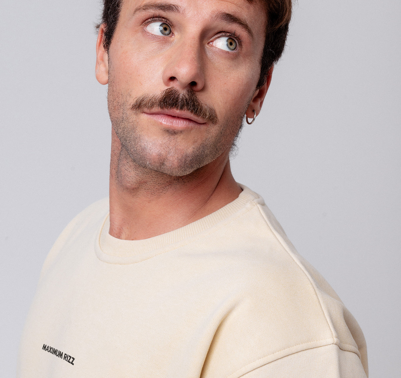 Maximum Rizz | Bestickter Bio-Baumwoll Unisex Pullover