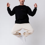 Caffé doppio | Bestickter Bio-Baumwoll Unisex Pullover