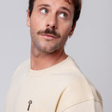 Siebträger Latte Art | Bestickter Bio-Baumwoll Unisex Pullover