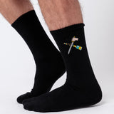 Sabrage | Embroidered Organic Cotton Socks