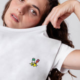 Little Knocker | Embroidered women's organic cotton T-shirt