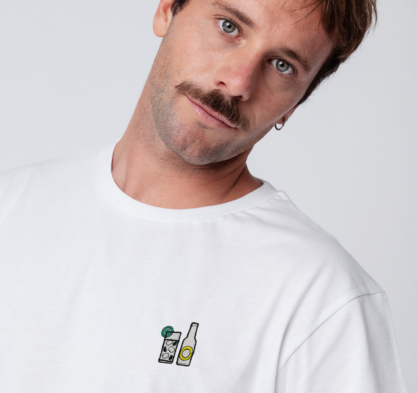 Gin Tonic | Besticktes Bio Baumwoll Unisex T-Shirt