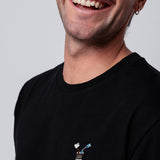 Liquid Coffee | Besticktes Bio Baumwoll Unisex T-Shirt