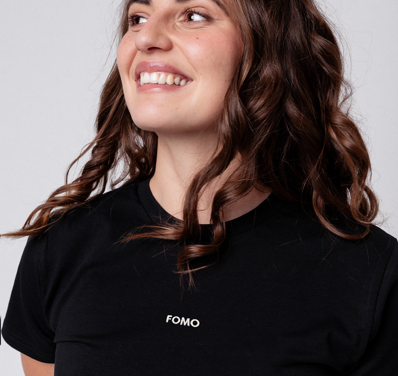 Fomo | Embroidered women's organic cotton t-shirt