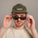 Amore | Bestickte Bio Baumwoll Cord Cap