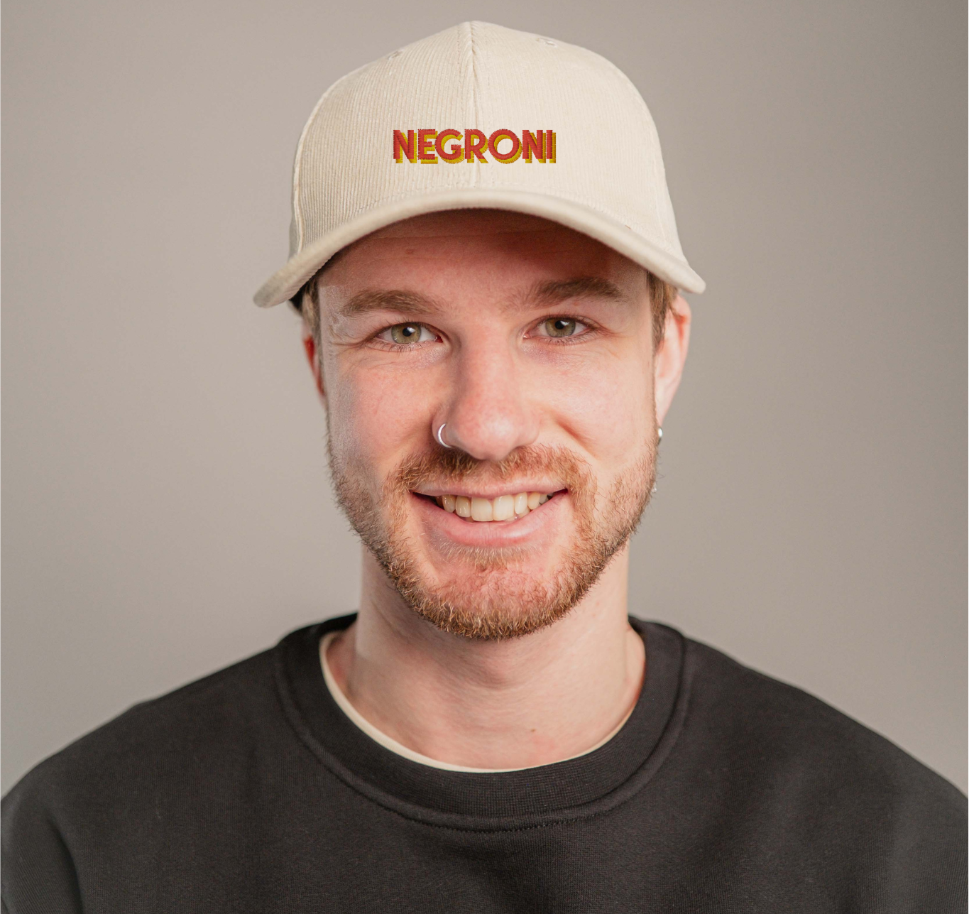 Negroni Signature | Bestickte Bio Baumwoll Cord Cap