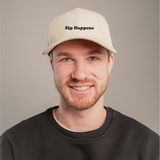 Sip Happens | Bestickte Bio Baumwoll Cord Cap