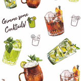 Cocktails | Sustainable adhesive tattoos