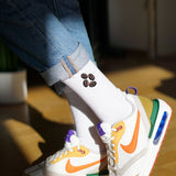 Coffee Beans | Embroidered organic cotton socks