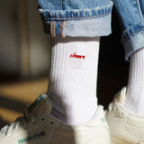 Cheers | Embroidered organic cotton socks
