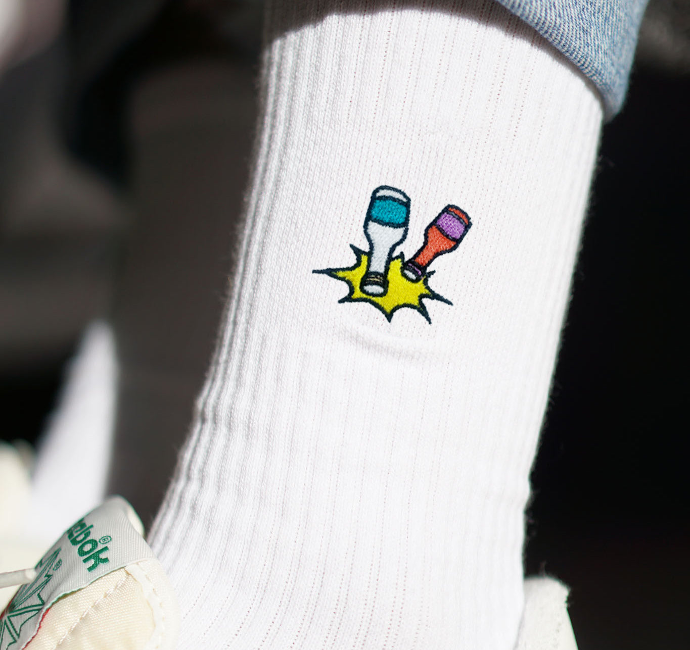 Little Knocker | Embroidered organic cotton socks