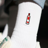 Vodka | Embroidered organic cotton socks