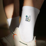 Gin & Tonic | Embroidered organic cotton socks