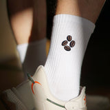 Coffee Beans | Embroidered organic cotton socks