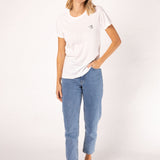 Due Caffè | Besticktes Bio Baumwoll Frauen T-Shirt