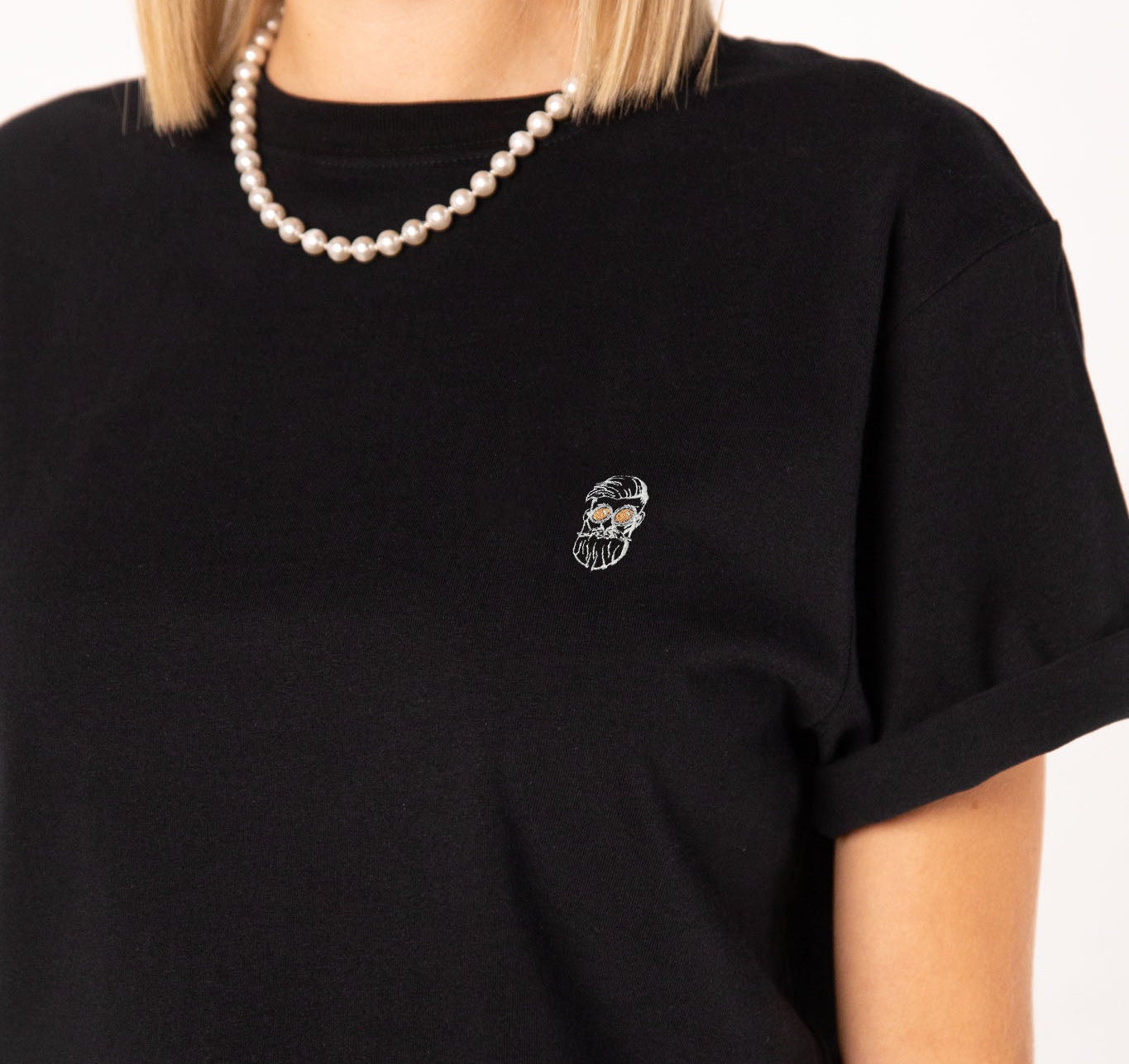 Kaffee Hipster| Besticktes Bio Baumwoll Frauen T-Shirt