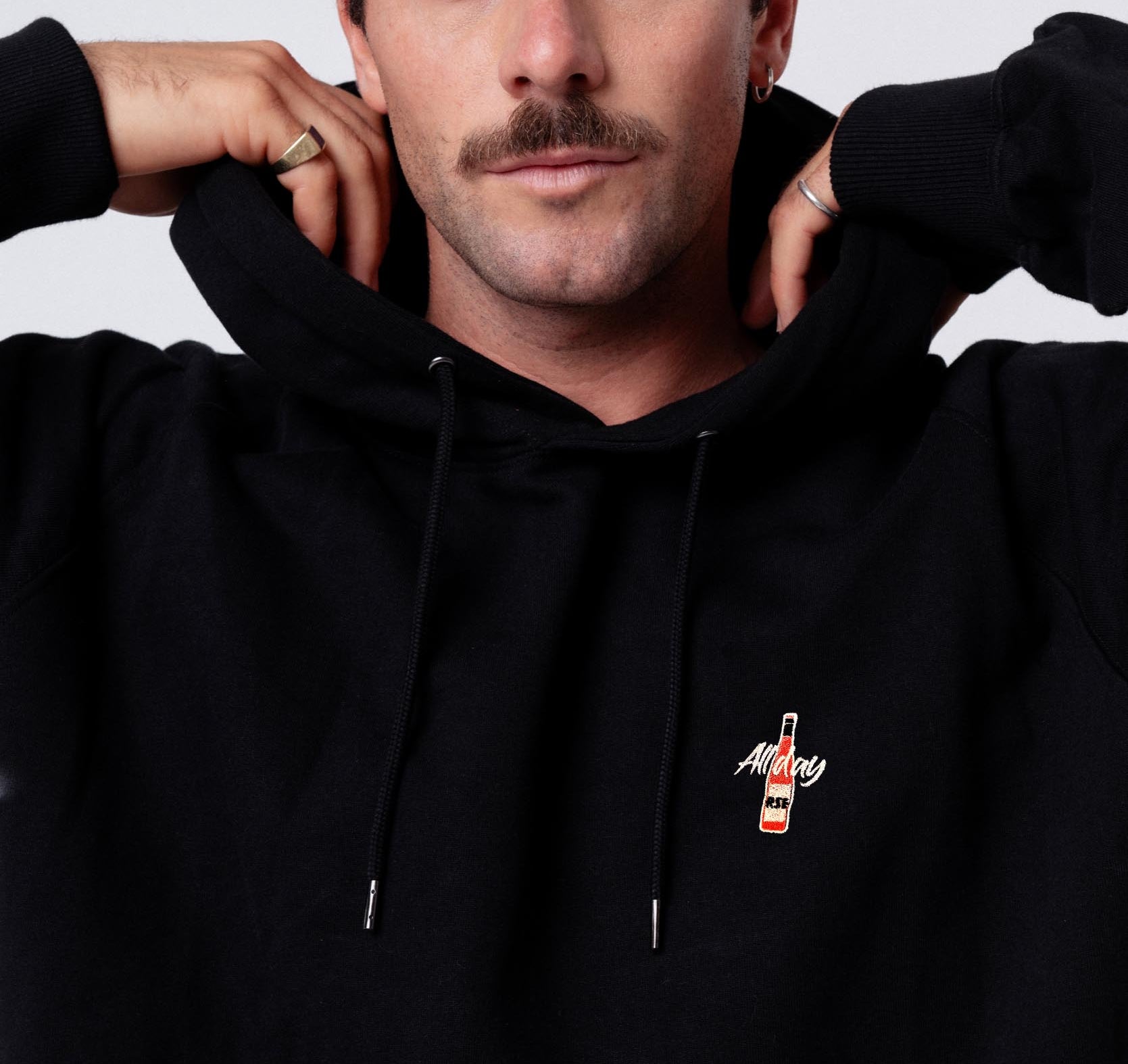 Allday RSÈ | Bestickter Bio-Baumwoll Unisex Hoodie