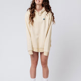 Pfirsich Eistee | Bestickter Bio-Baumwoll Unisex Hoodie