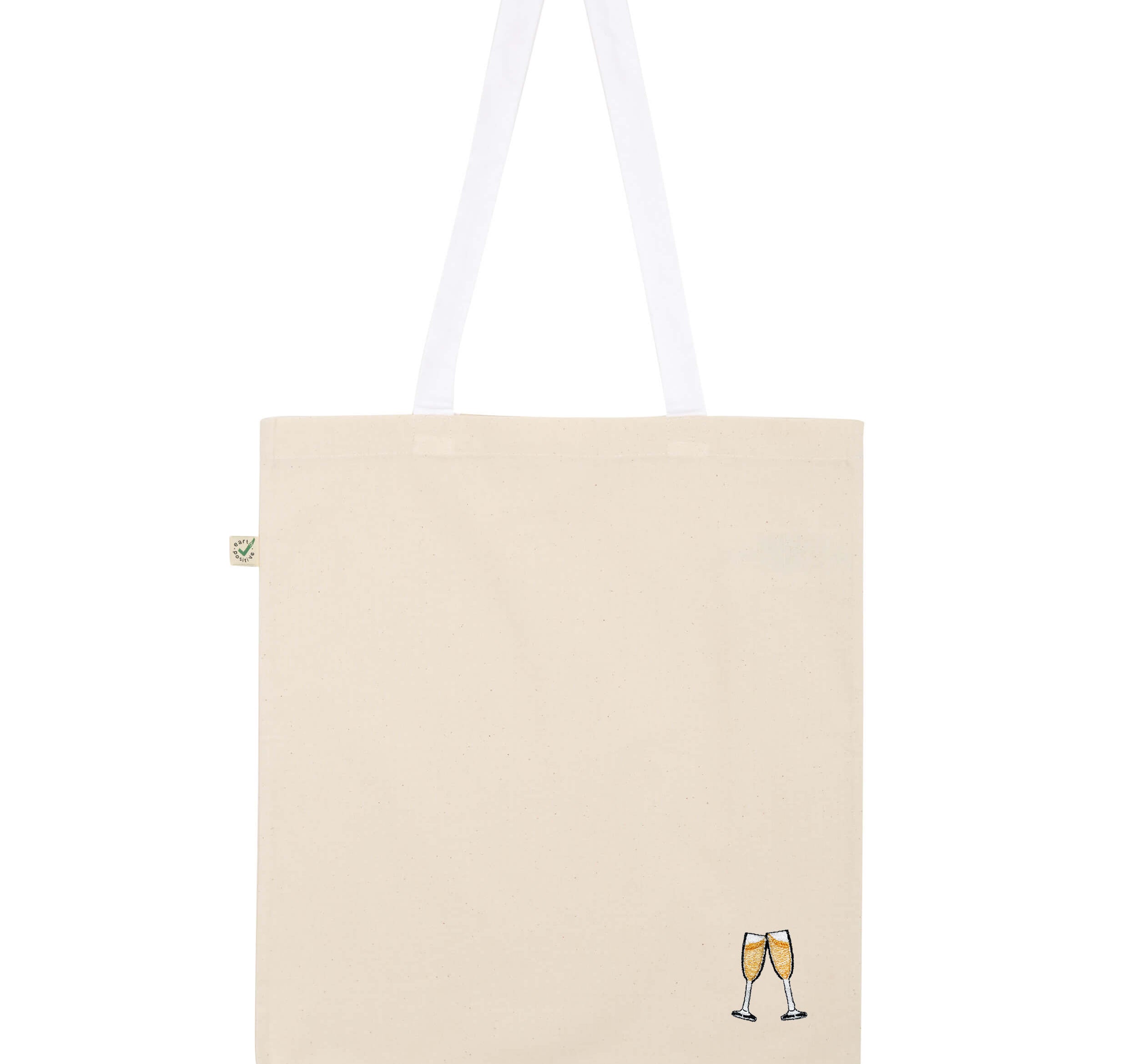 Sparkling wine | Embroidered organic cotton bag