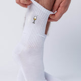 White wine | Embroidered organic cotton socks