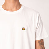 Burger | Besticktes Bio Baumwoll Unisex T-Shirt