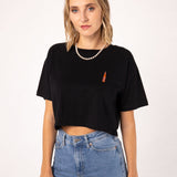 Somersby Orange Spritz | Besticktes Bio Baumwoll Cropped T-Shirt