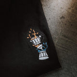 Espresso maker Boom | Embroidered organic cotton women's T-shirt