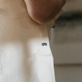 Quick glasses | Embroidered organic cotton bag