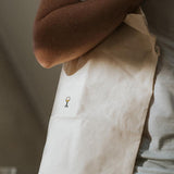 White wine | Embroidered organic cotton bag