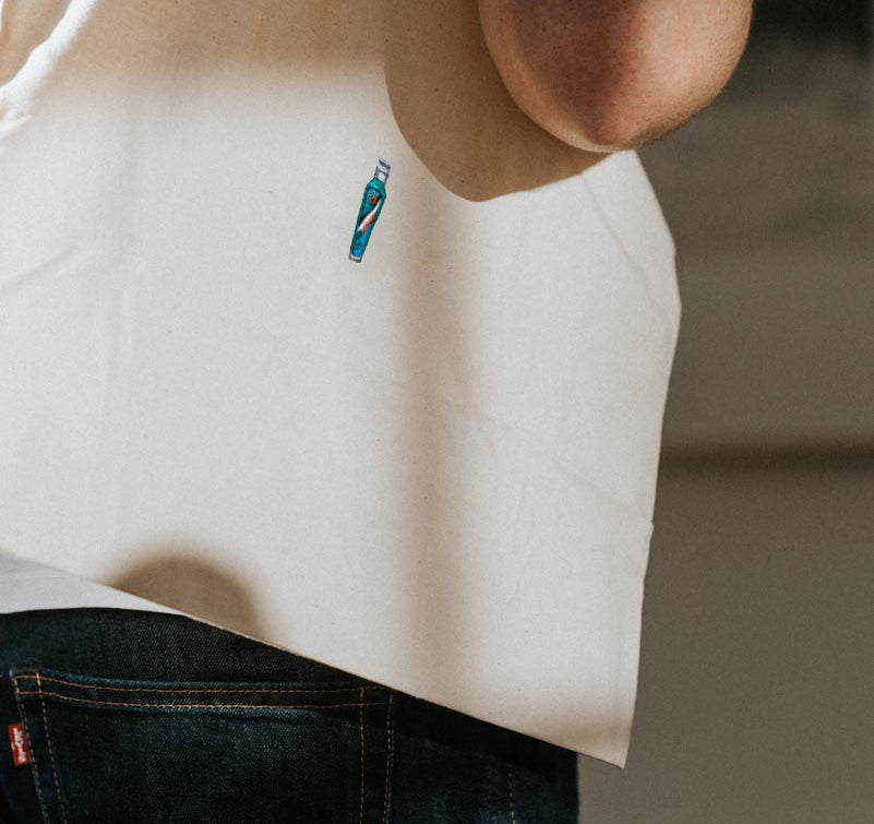 Kuemmerling Peppermint | Embroidered organic cotton bag