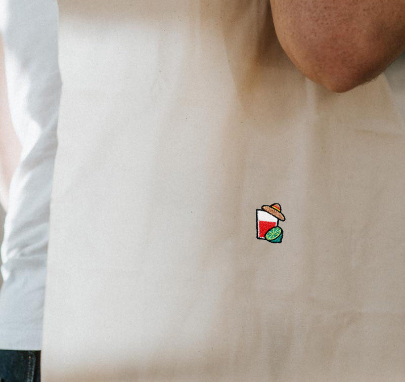 Mexican | Embroidered organic cotton bag