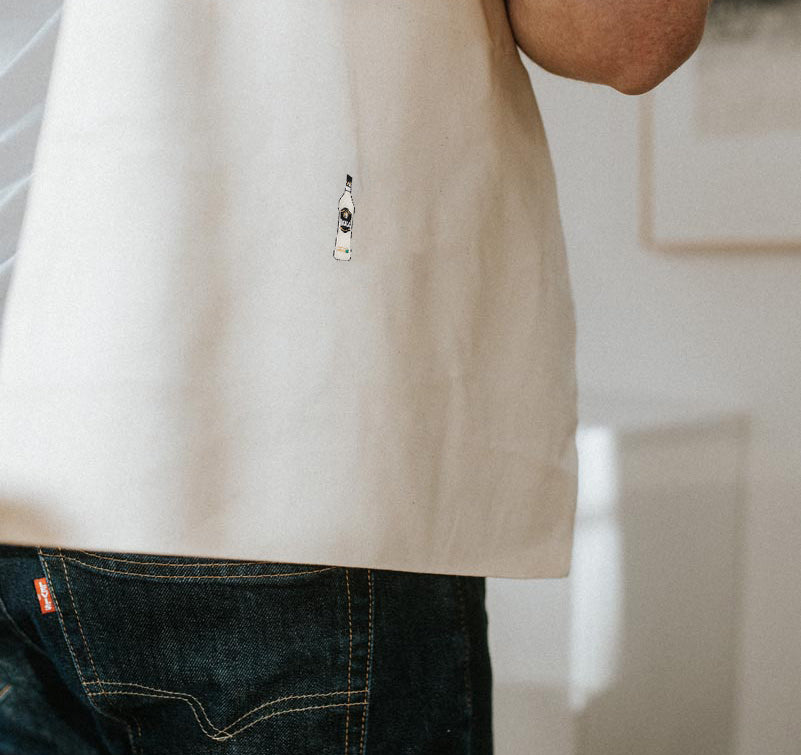 Mangaroca Batida de Côco | Embroidered organic cotton bag