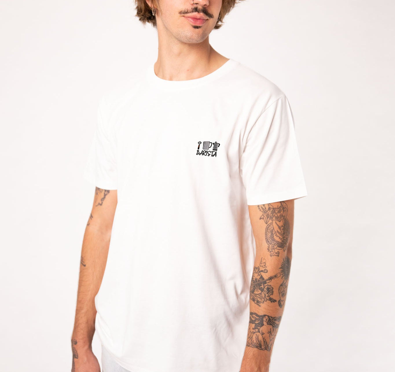 Barista Set | Besticktes Bio Baumwoll Unisex T-Shirt
